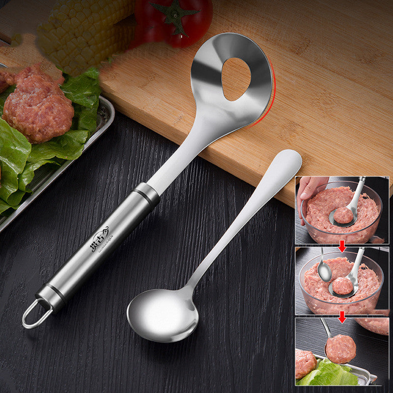 meatball spoon slightly